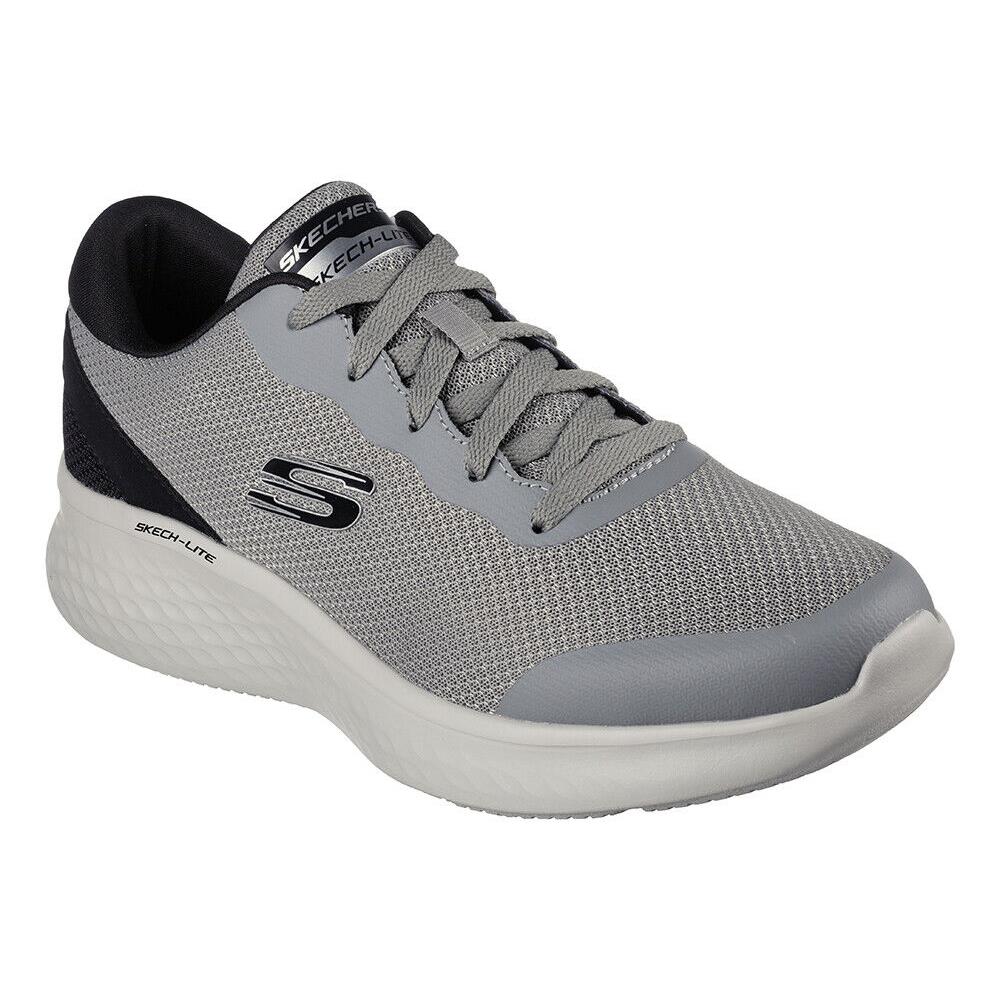 Mens Skechers Skech-lite Pro Clear Rush Runner Gray Black Mesh Shoes - Gray, Manufacturer: Blue