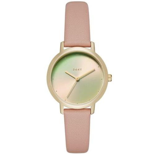 Dkny Women s Modernist Leather Strap Watch Pink