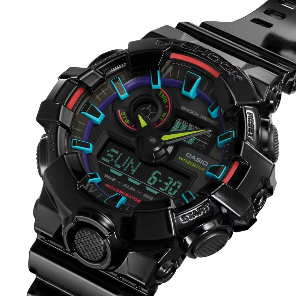 Casio G-shock GA-700RGB-1A Virtual Rainbow Watch