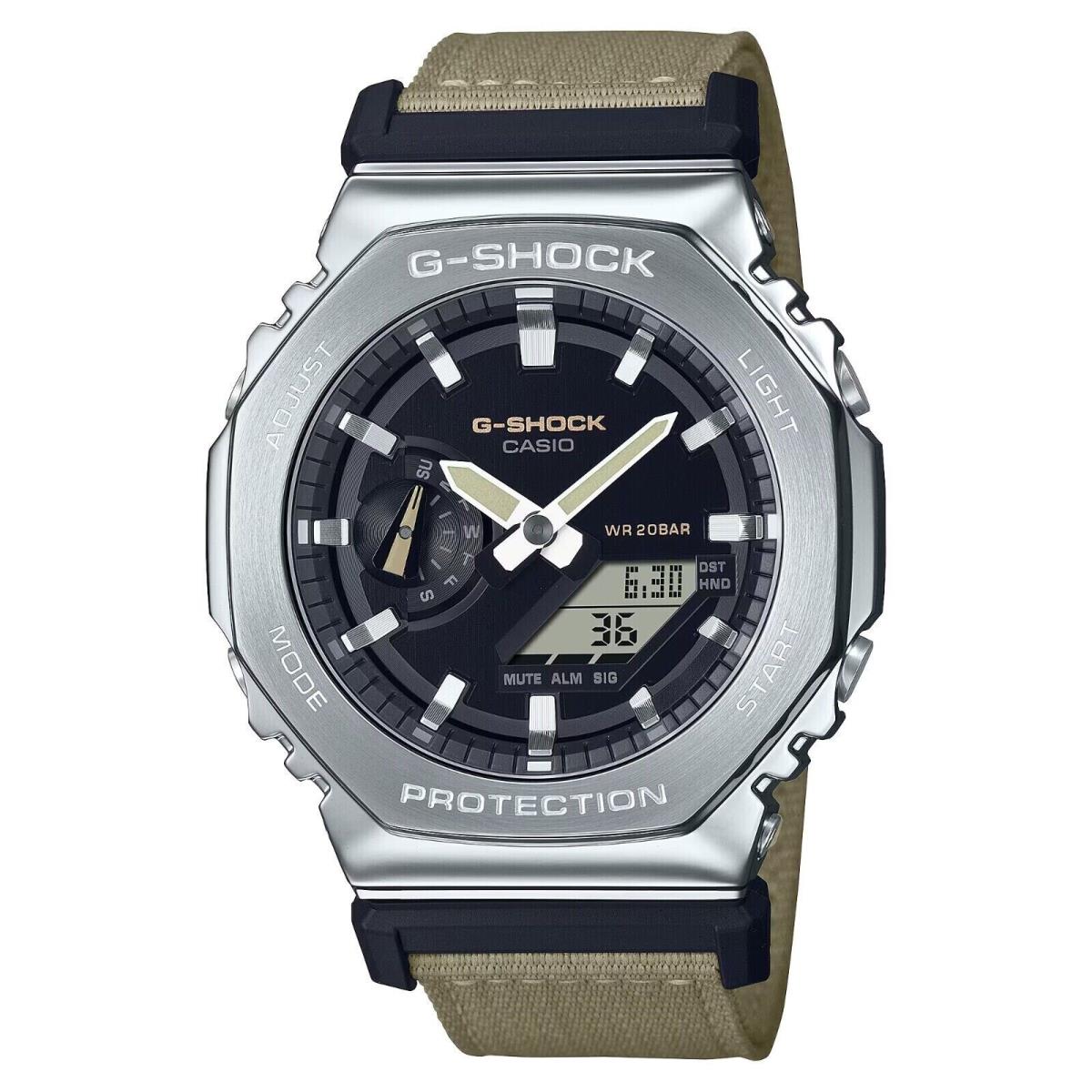 Casio G-shock G-steel Utility Metal Octogonal Ana-digi Mens Watch GM2100C-5A