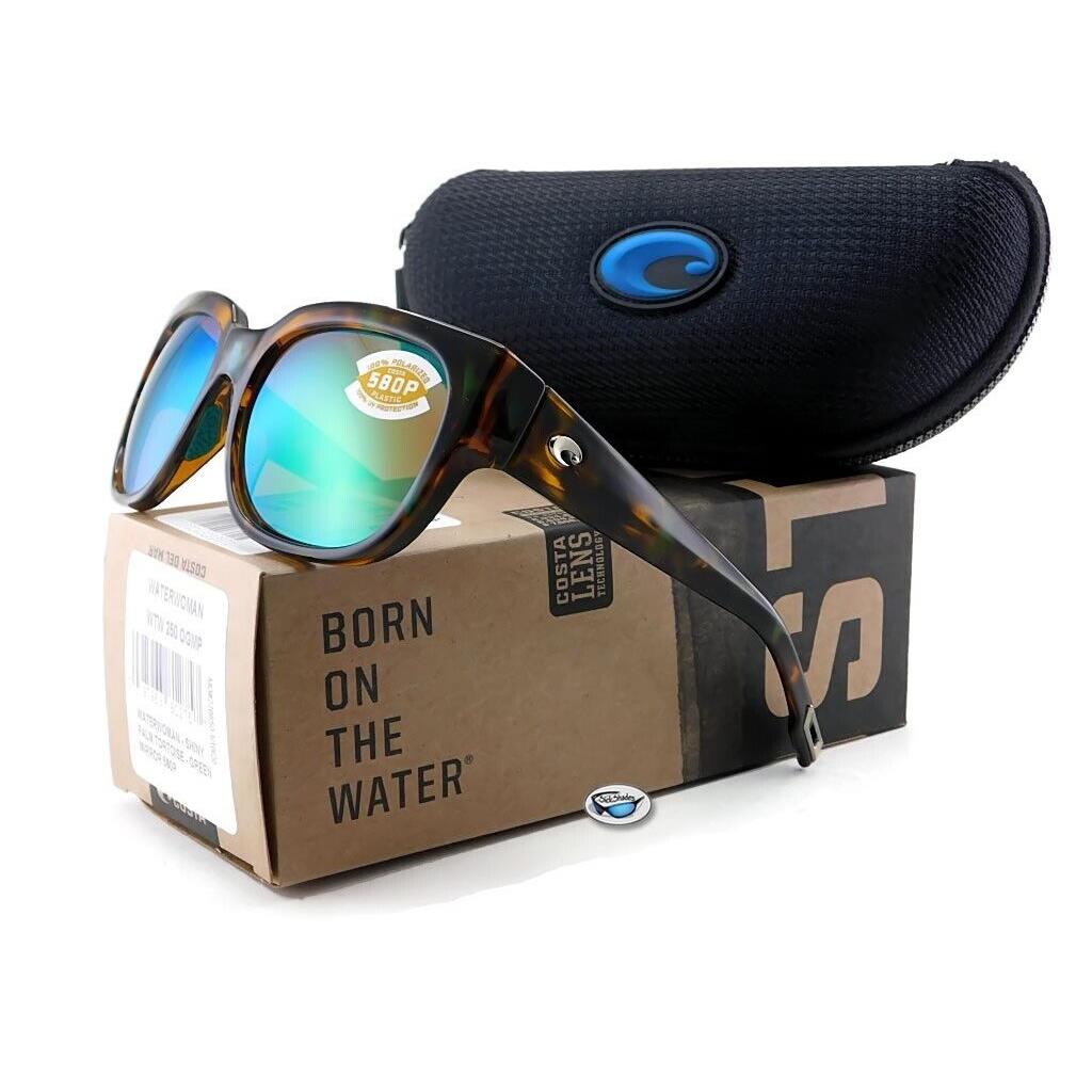 Costa Del Mar Waterwoman Polarized Sunglasses Palm Tort / 580P Green Mirror - Shiny Palm Tortoise Frame, 580P Green Mirror Lens