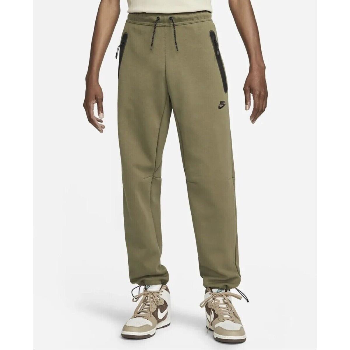 Nike Sportswear Tech Fleece Pants Jogger Men`s Size Small Olive Green DQ4312-222