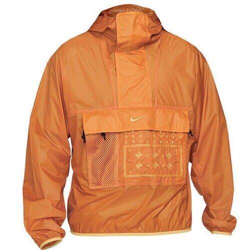 Nike Nrg 1/2 Zip Pullover Utility Anorak Carabiner Curry Orange Large