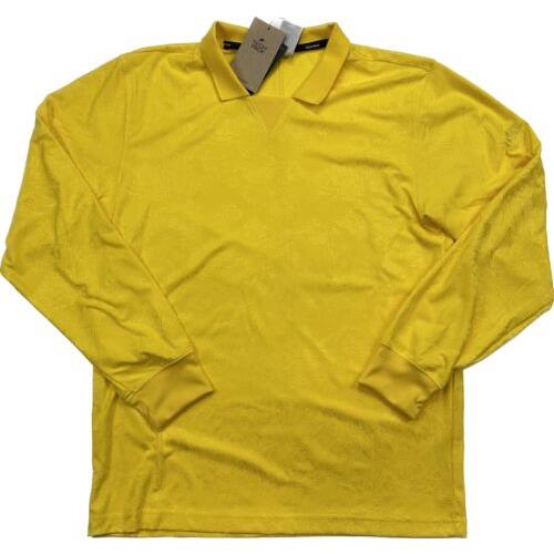 Nike Tech Pack Dri Fit Long Sleeve Top Shirt Yellow Floral DQ4294-719 Mens XL