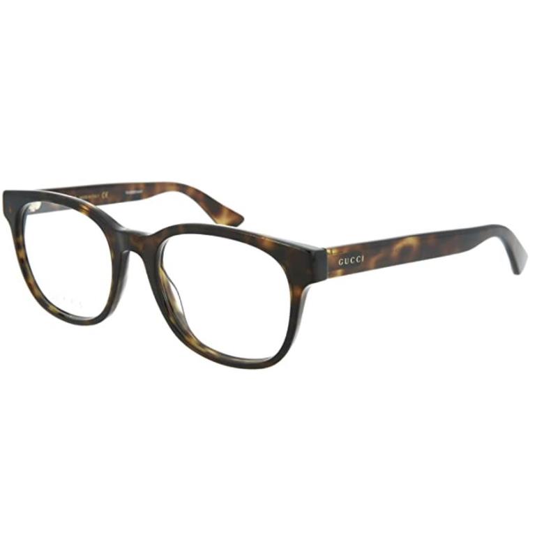 Gucci GG0005O 011 Men`s Brown Square Eyeglasses Frames 53-20-145
