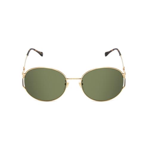 Gucci GG1017SK-002 Womens Round Sunglasses in Gold Tortoise Havana/green 58 mm