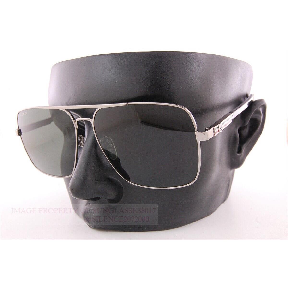 Gucci Sunglasses GG 1289/S 001 Ruthenium/grey For Men - Frame: , Lens: Grey