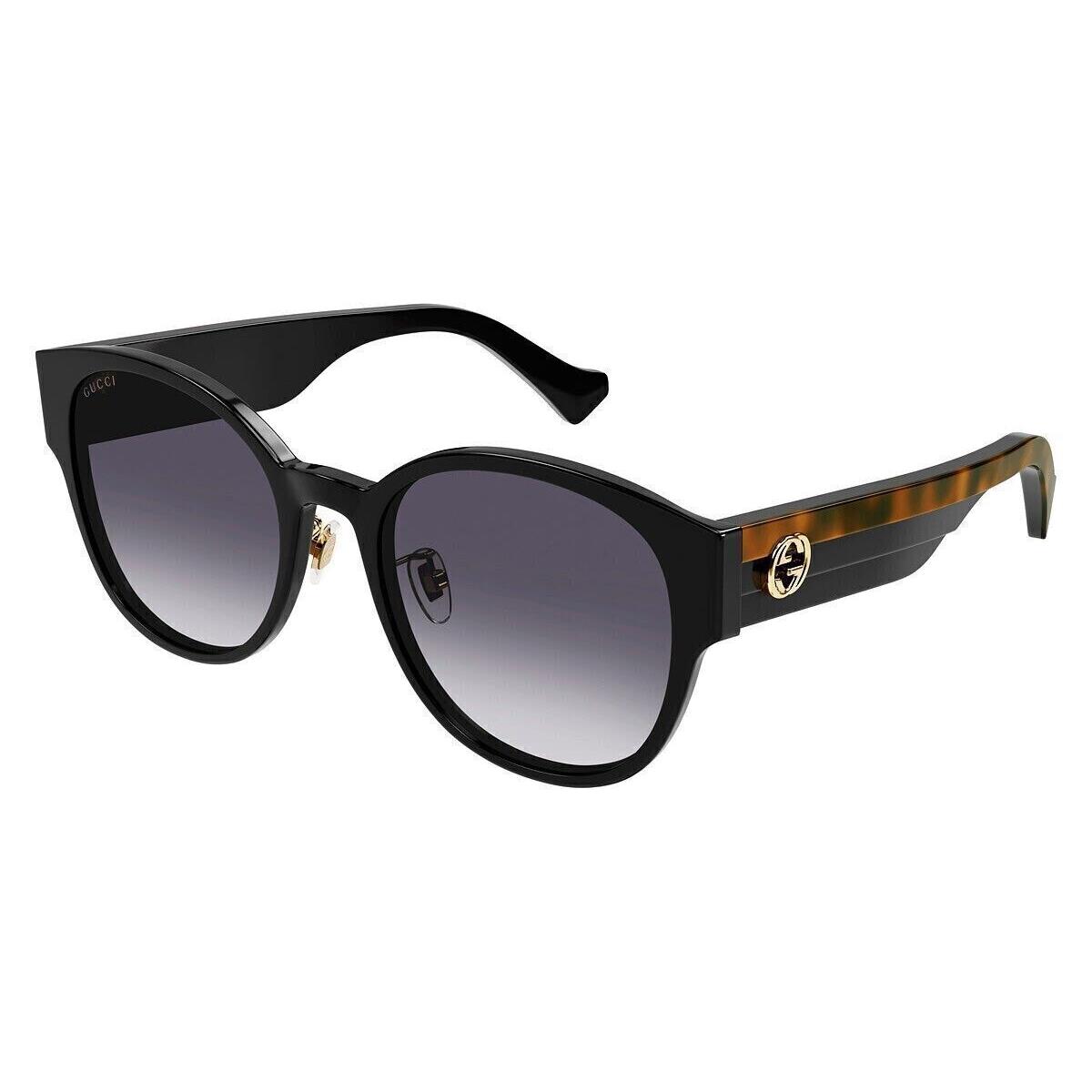 Gucci GG1304SK-001 Black Havana Grey Sunglasses