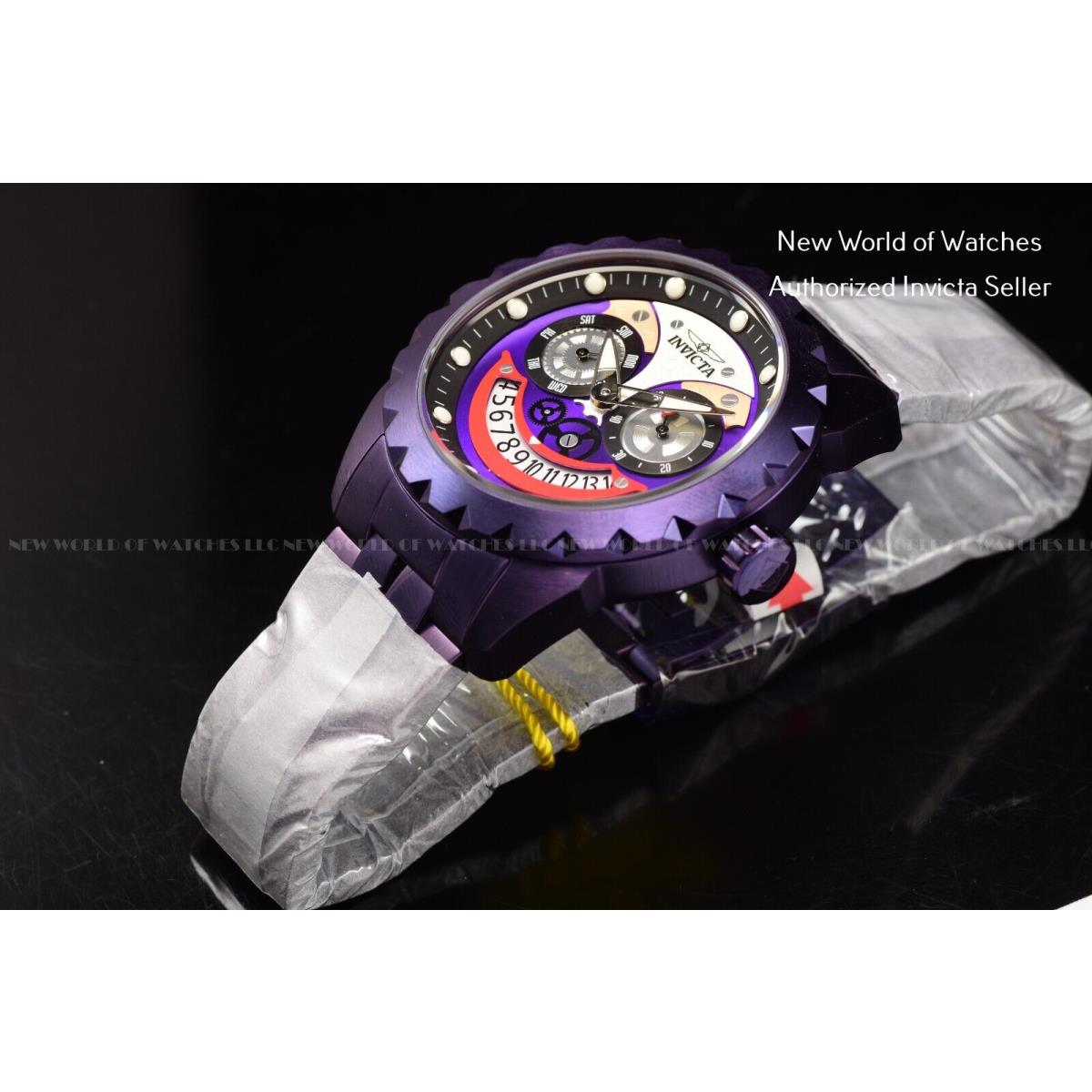 Invicta watch Specialty - Black Dial, Purple Band 9