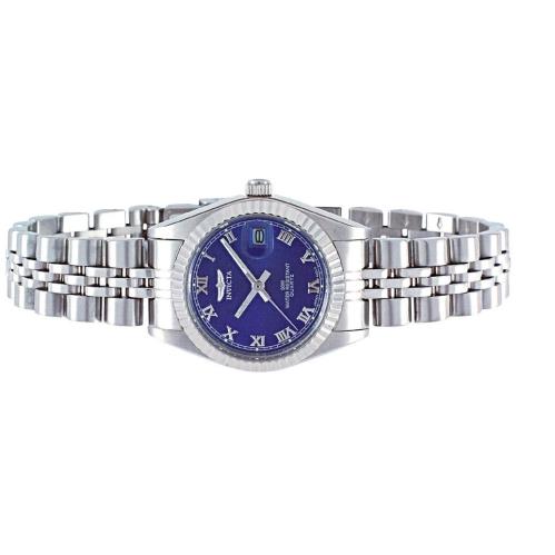 Invicta 9335 Specialty Ladies Watch Blue Dial Stainless Steel Band Quartz - Dial: Blue, Silver, Band: Silver, Bezel: Silver