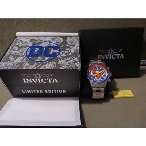 Invicta DC Superman Limited Edition Swiss Chronograph Mens Watch 47mm 41263