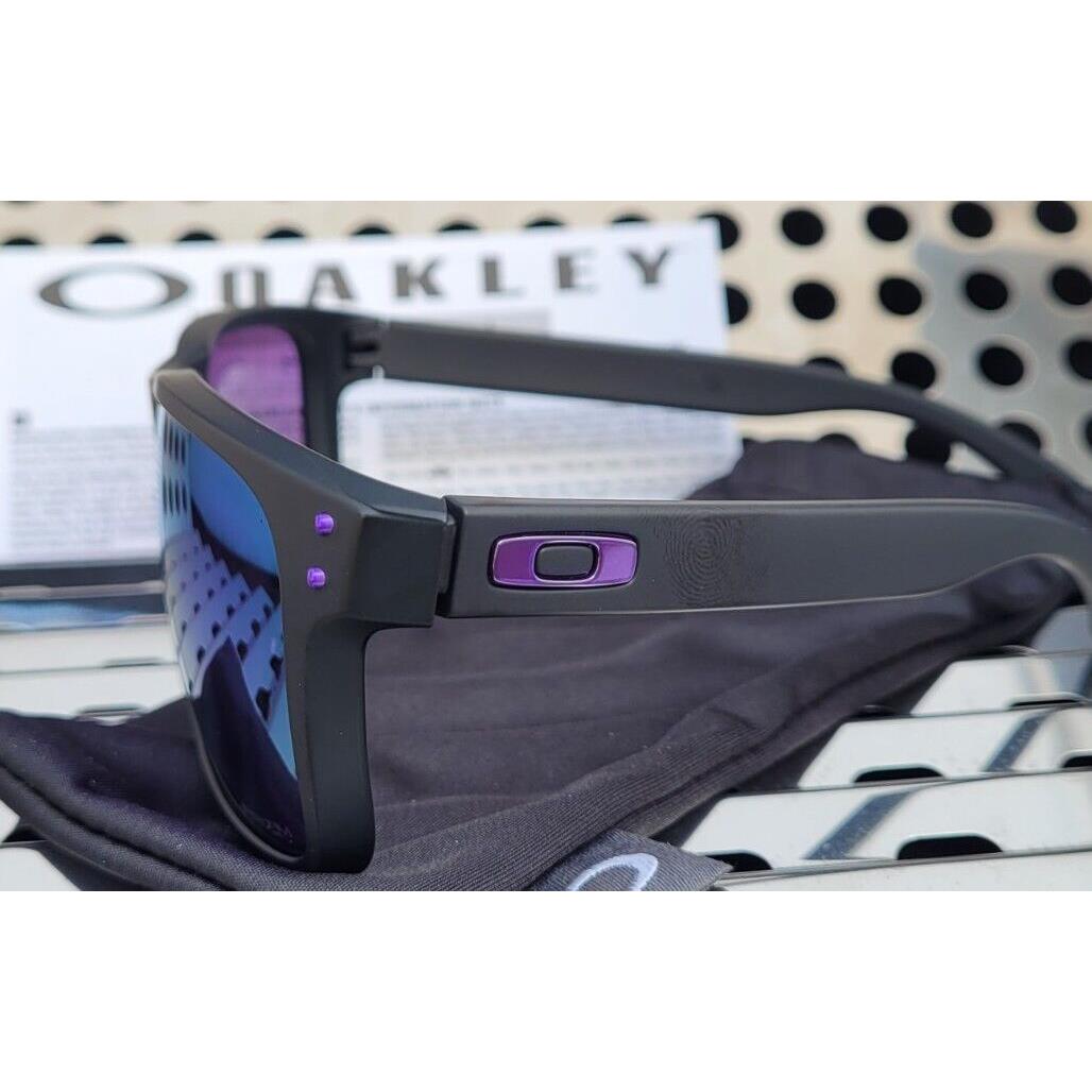 New Oakley HOLBROOK XL 9017-2059 Sunglasses Matte Black w/ Prizm Violet  Iridium