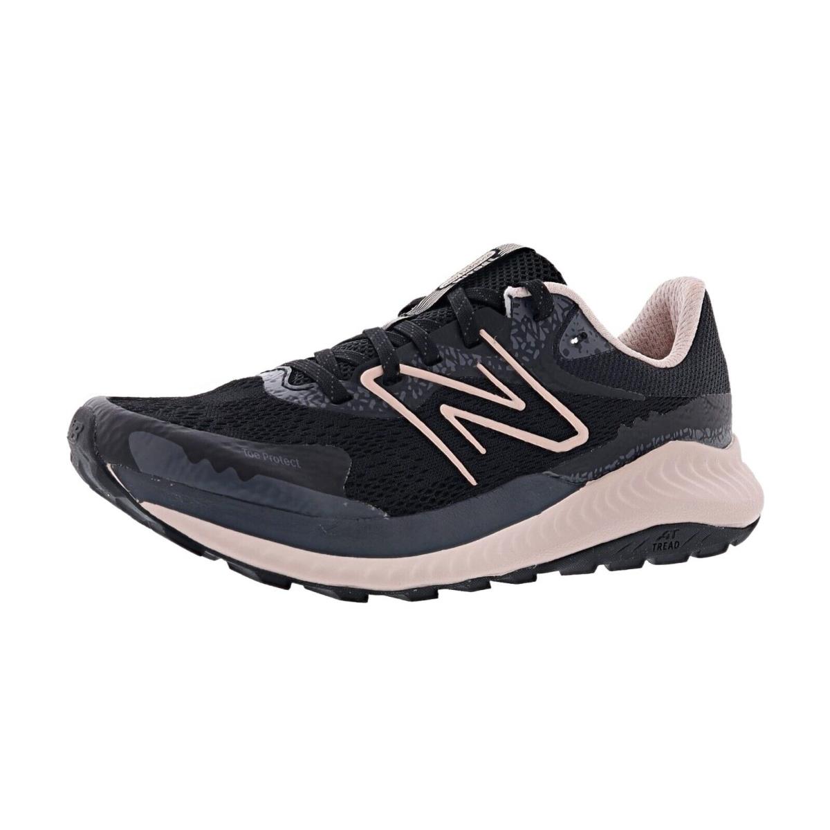 New Balance Women`s Wtntr Dynasoft Nitrel V5 Lightweight Trail Running Shoes BLACK / PINK SAND