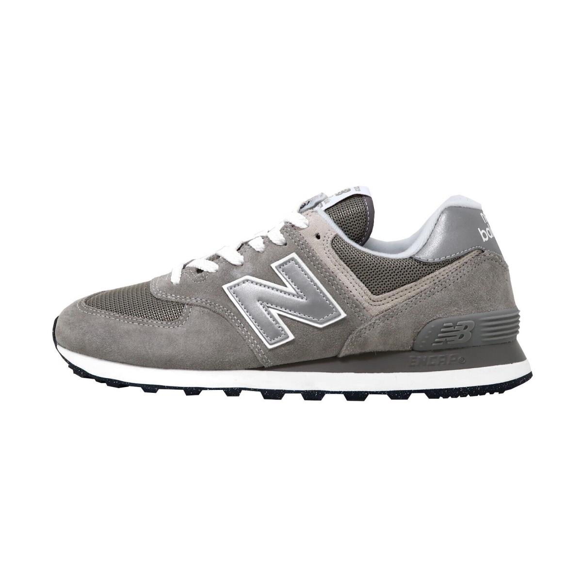 New Balance Men`s 574 Core Classic Shoes Sneakers ML574EVG - Grey/white - Gray