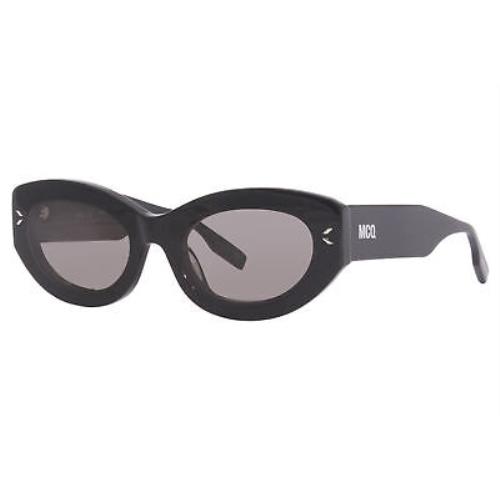 Alexander Mcqueen MQ0324S 001 Sunglasses Women`s Black/grey Lenses Cat Eye 55-mm