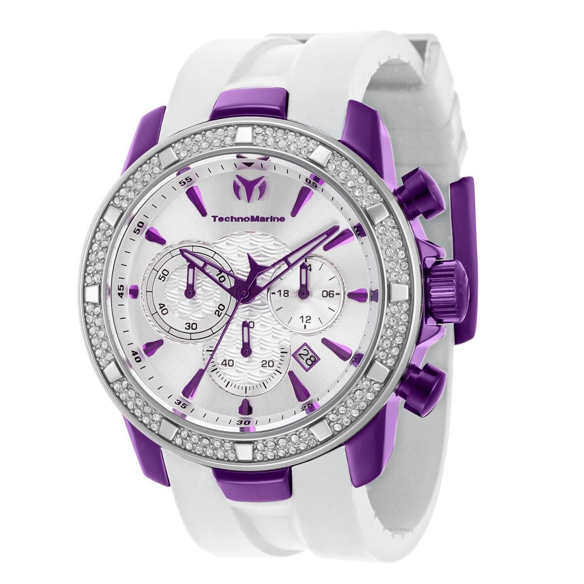 Technomarine TM-621020 Men`s Purple 45mm UF6 with 132 Crystals--new Arrival