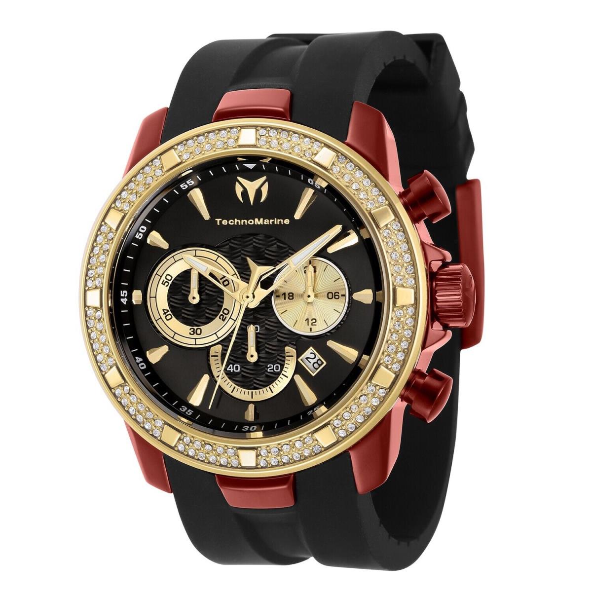 Technomarine TM-621017 Men`s Gold 45mm UF6 with 132 Crystals--- Arrival