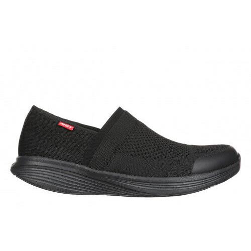 Mbt Mens Niwasi or Rome Slip On Walking Shoe Light Comfort Mesh Upper 3 Color NIWASI-Black/Black