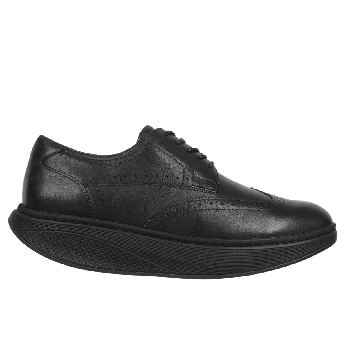 Mbt Men`s Oxford WING2 Tip Dress Brogue Shoe Isimo 5 Level 3 Rocker 3 Colors Black Calf Leather