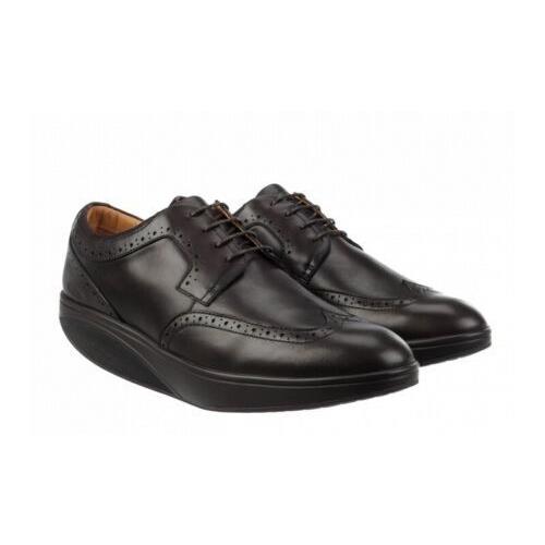 Mbt Men`s Oxford WING2 Tip Dress Brogue Shoe Isimo 5 Level 3 Rocker 3 Colors Isimo-Coffee/Black Leather
