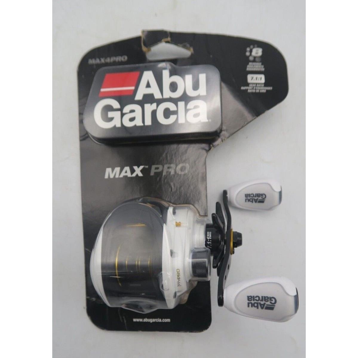 Abu Garcia Max Pro Max4Pro 8 Bearings 7.1:1 Gear Ratio White/black Package