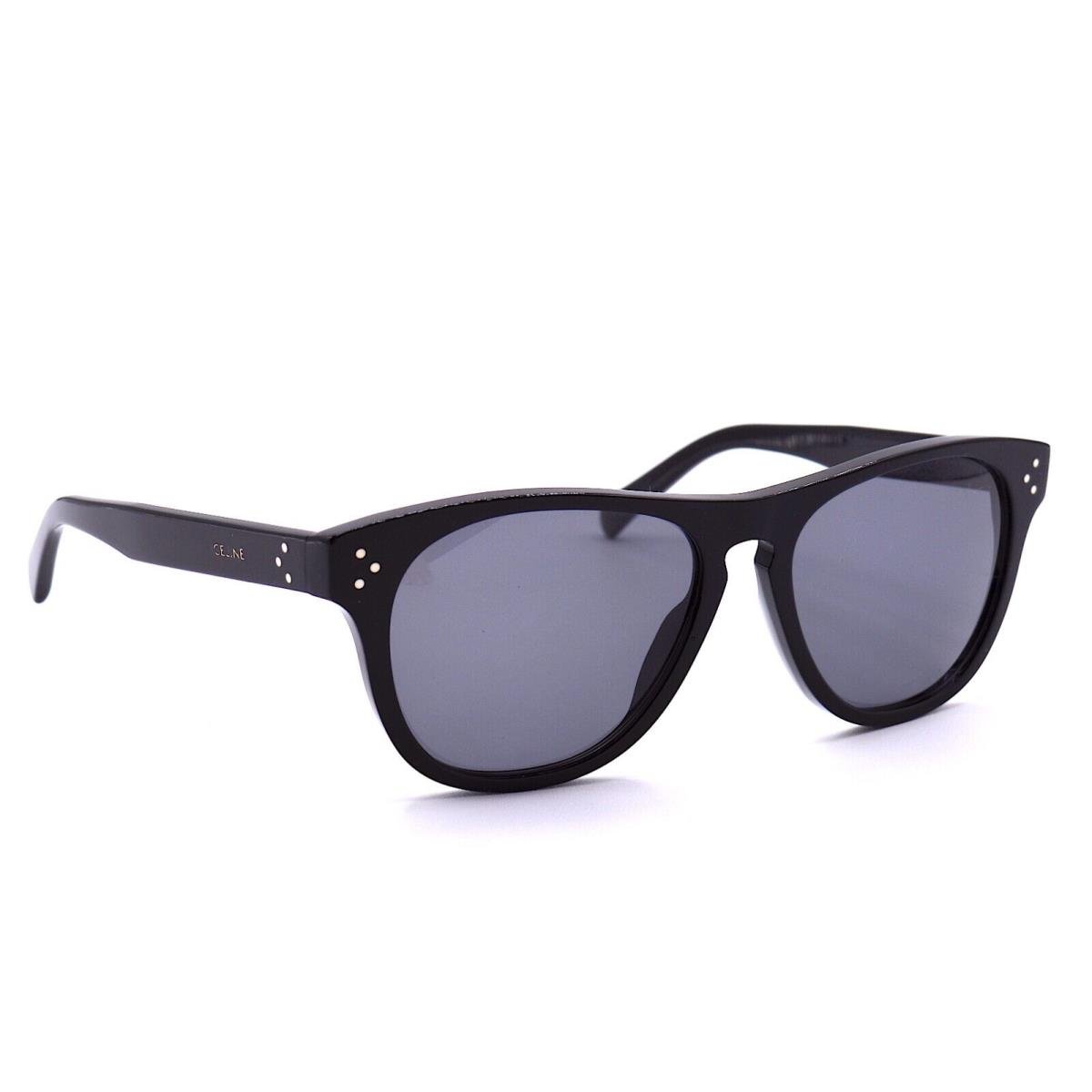 Celine Paris CL40102I 01A Polarized Black Grey Sunglasses 58-17