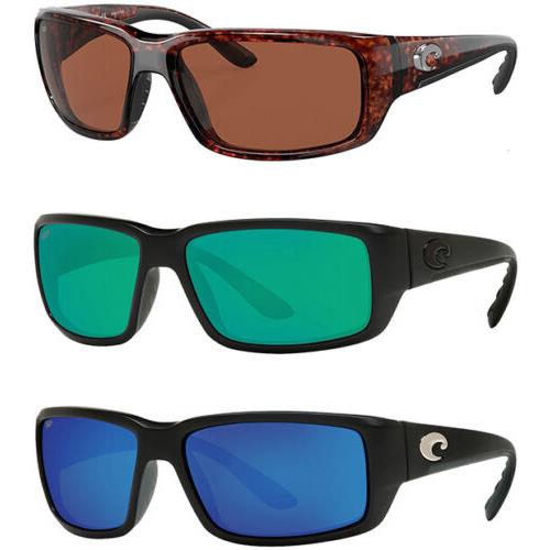 Costa Fantail Polarized Men`s Rectangle Sport Wrap Sunglasses - 6S9006 - It/us