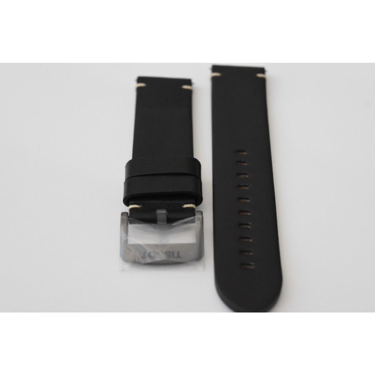 Tissot Chrono XL Black Leather T610.043.915 T610043915 22mm Replacement Strap