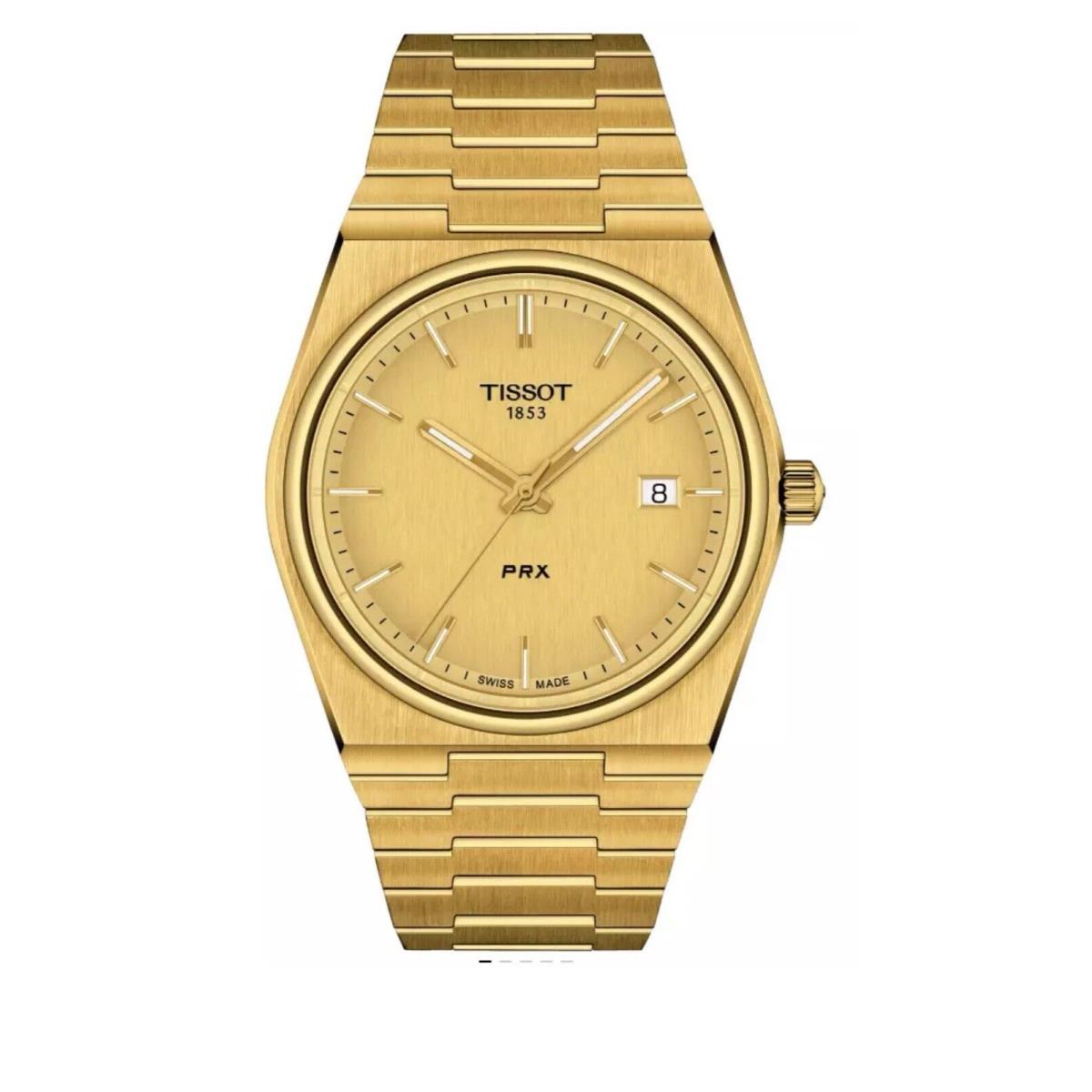 Tissot Prx Men`s Gold Watch - T137.410.33.021.00