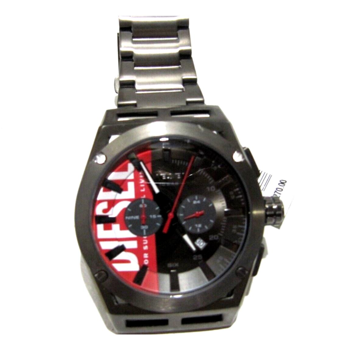 Diesel Timeframe Chronograph Dark Grey Stainless Men`s Watch DZ4598