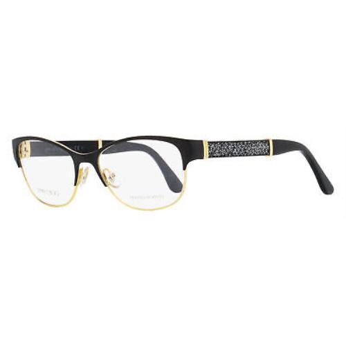 Jimmy Choo Rectangular Eyeglasses JC180 17J Black/gold/glitter 53mm
