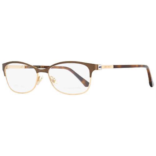 Jimmy Choo Rectangular Eyeglasses JC275 FG4 Brown/gold/havana 54mm