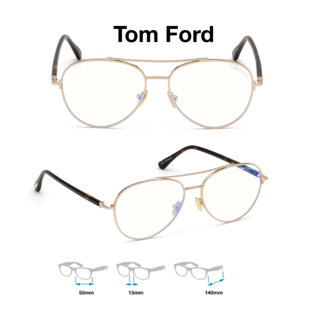 Tom Ford TF 5684-B Eyeglass Frames Unisex FT 5684-B TF5684-B 028 (Gold)