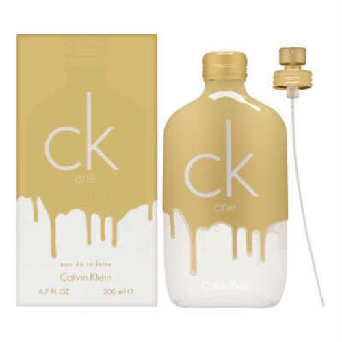 CK One Gold by Calvin Klein For Unisex 6.7 oz Edt Spray