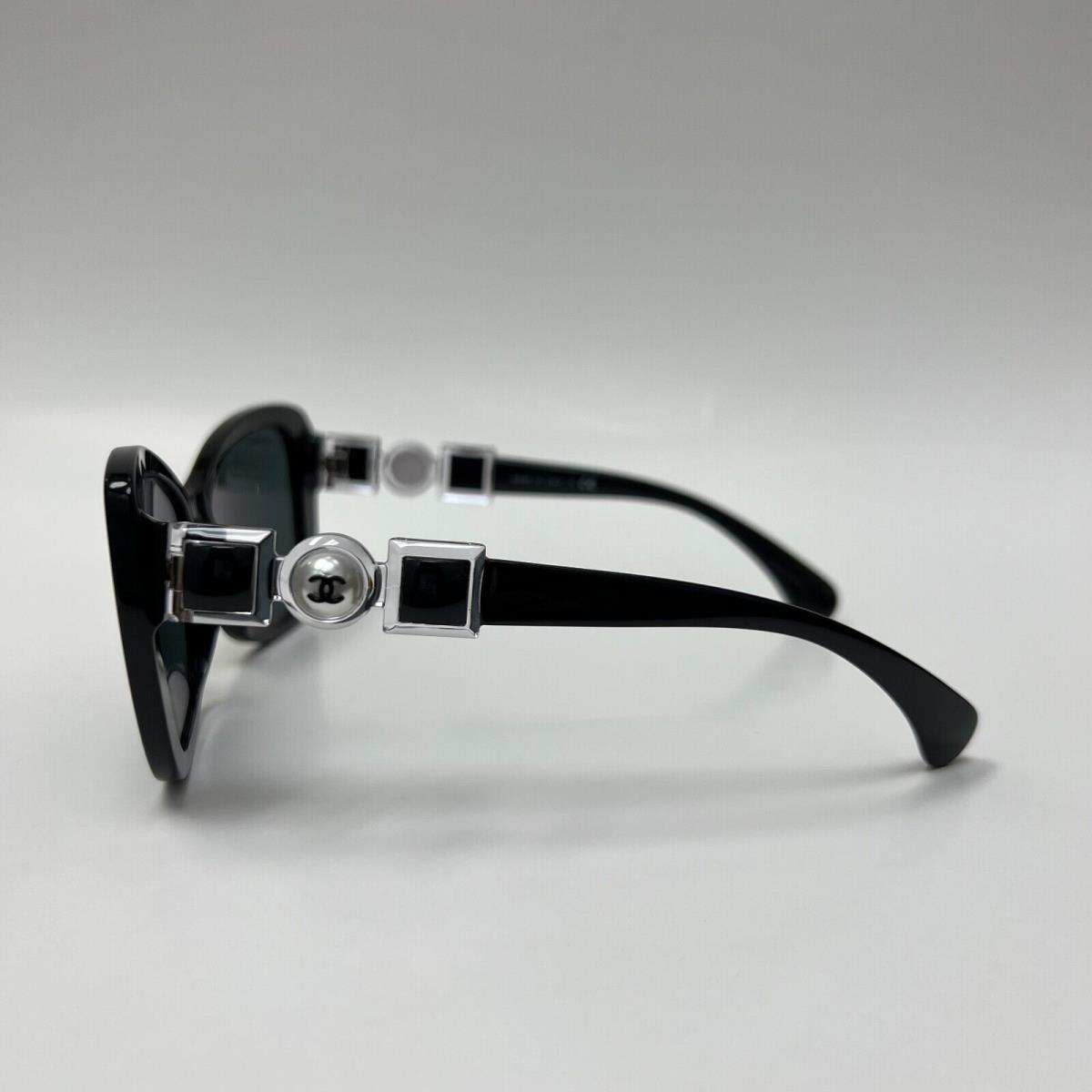 Chanel 5445-H C501/S4 55-16 Black Sunglasses W/grey Lenses