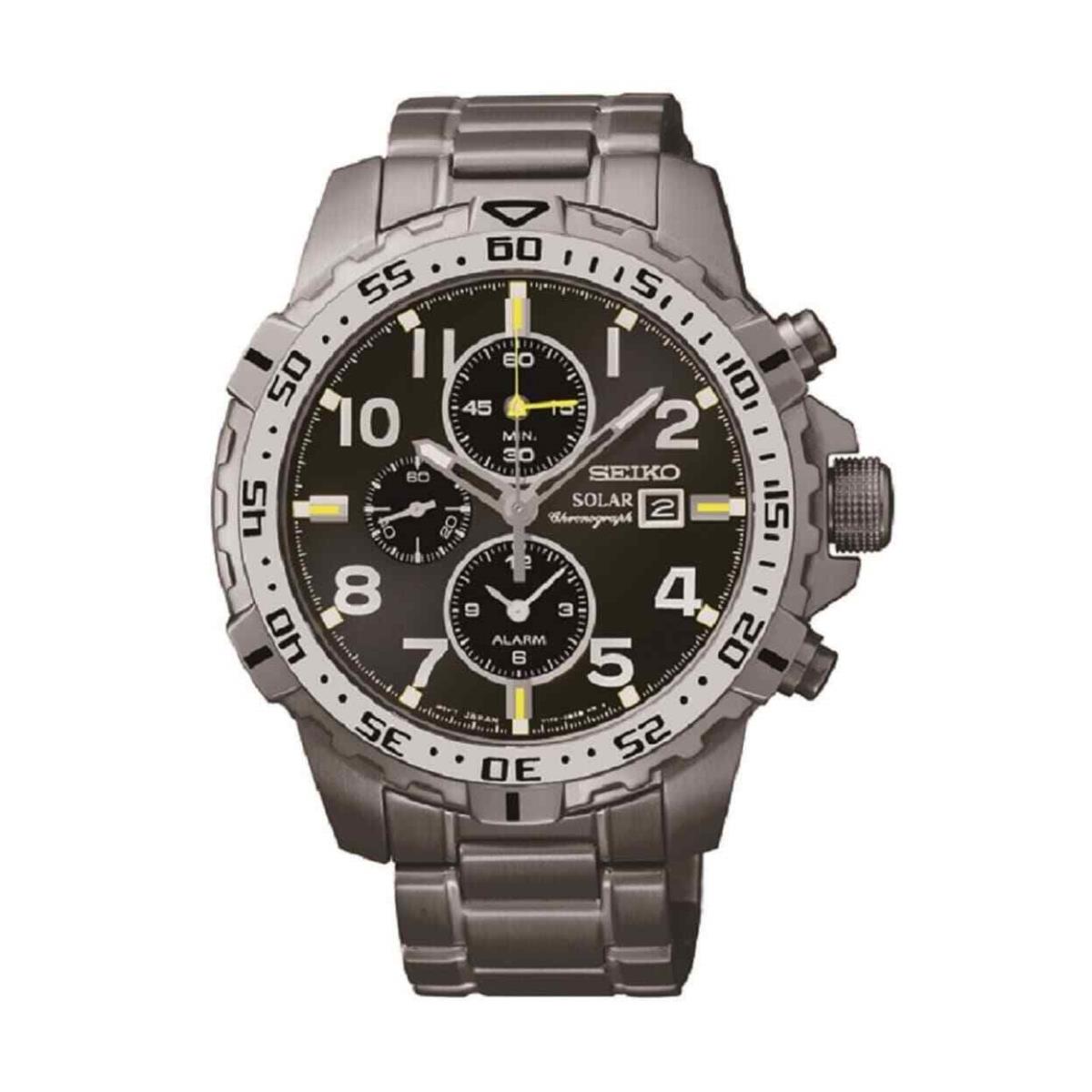 input pad fyrværkeri Seiko Men`s SSC307 Core Solar Black Dial Black Ion Steel Chronograph Alarm  Watch - Seiko watch - 077673187017 | Fash Brands