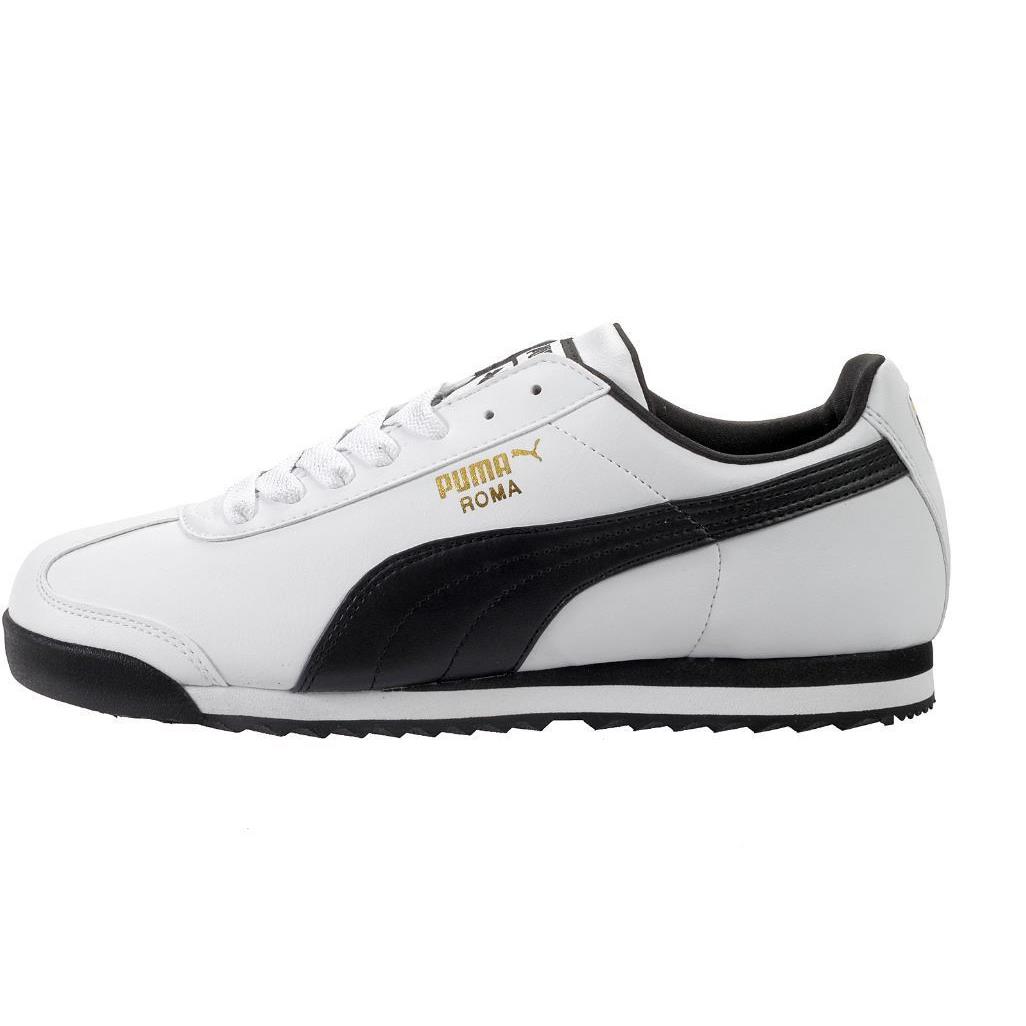 Puma Roma Basic Men`s Athletic Shoes 353572 04 White/black L