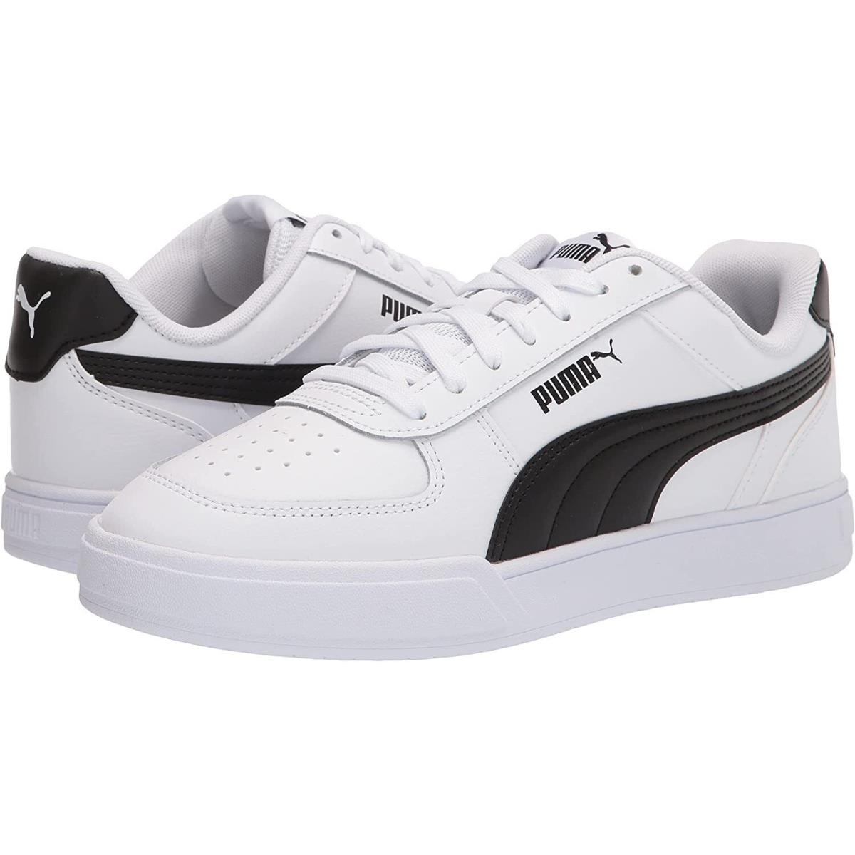 Men`s Shoes Puma Caven Casual Lace Up Sneakers 38081002 Puma White / Black