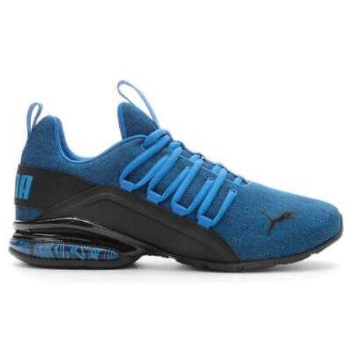 Puma Axelion Bubble Graphic Mens Blue Sneakers Casual Shoes 37809801 - Blue