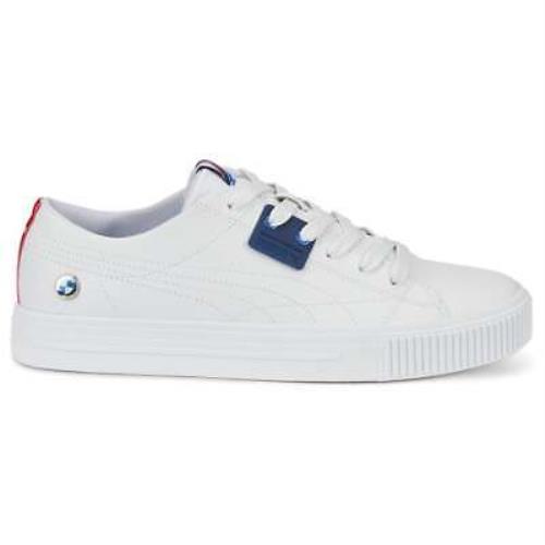 Puma Bmw Mms Ever Lace Up Mens White Sneakers Casual Shoes 30731502