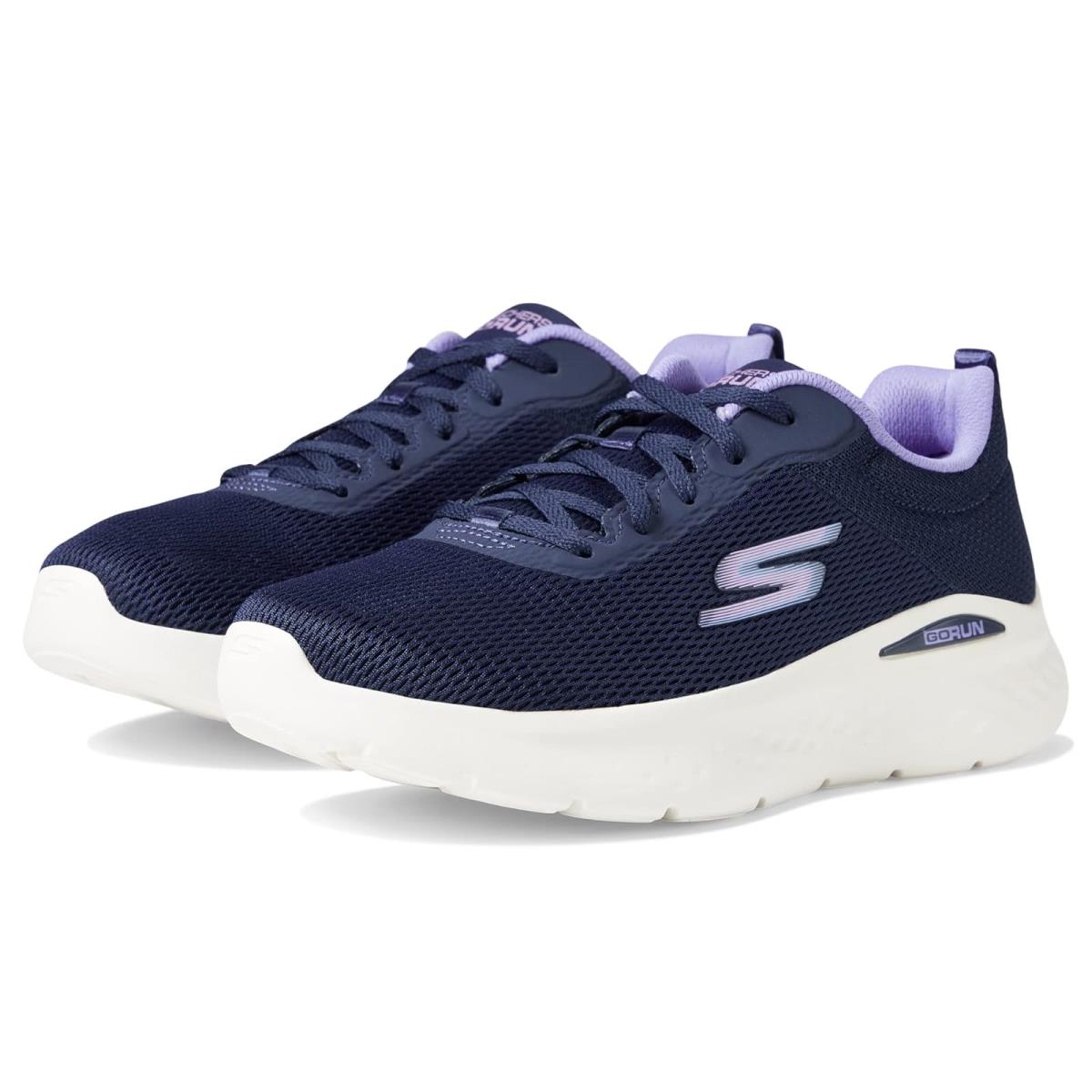 Woman`s Sneakers Athletic Shoes Skechers Go Run Lite Quick Stride Navy/Lavender