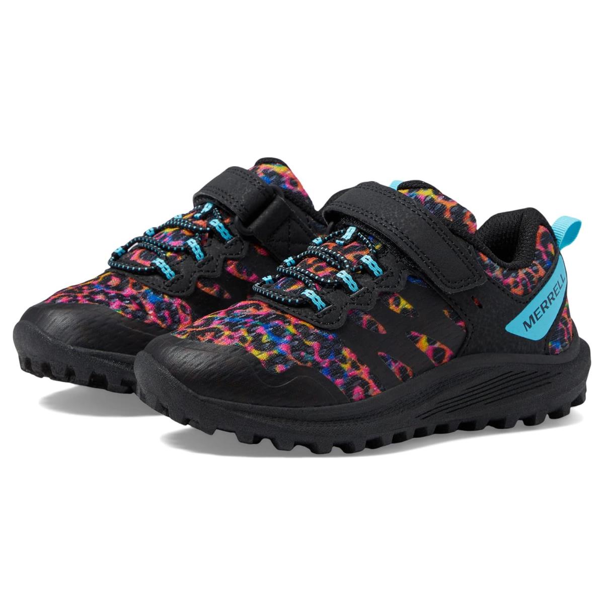 Girl`s Sneakers Athletic Shoes Merrell Kids Nova 3 Little Kid/big Kid Rainbow Leopard