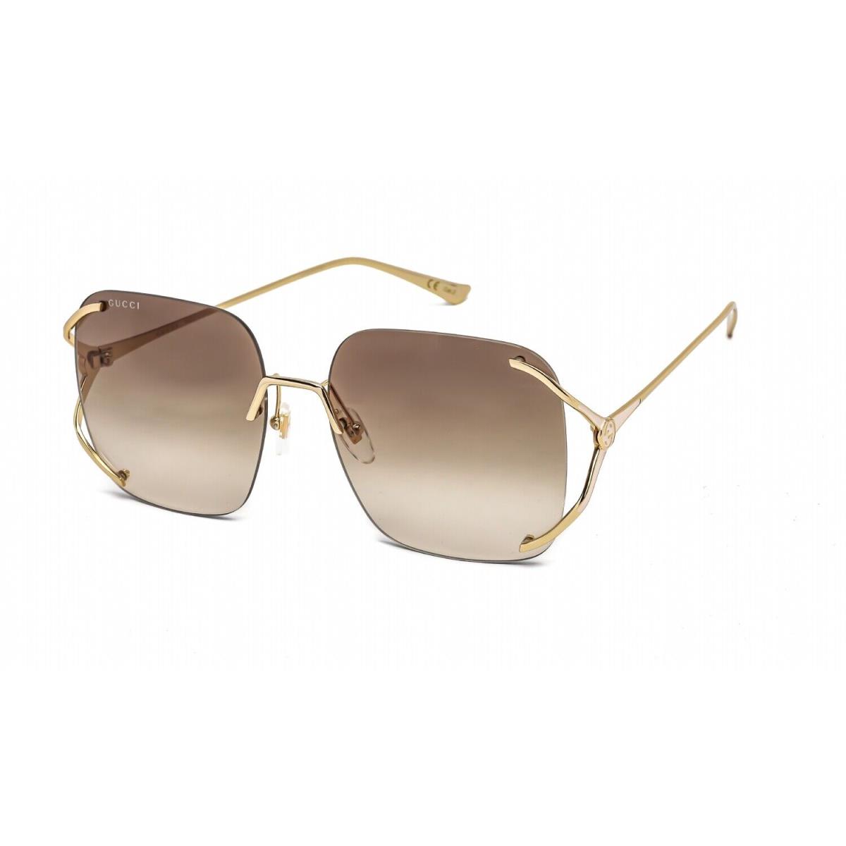 Gucci GG0646S-002-60 Sunglasses Size 60mm 135mm 17mm Gold Women