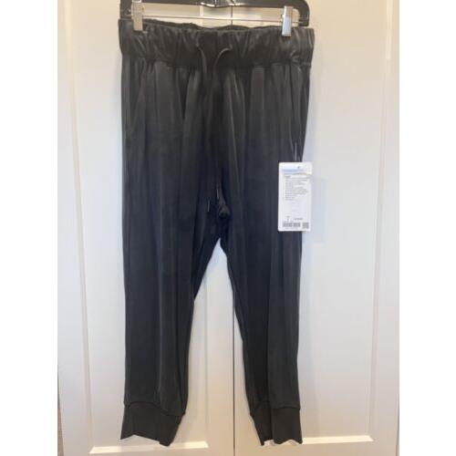 Lululemon Lost in Leisure Crop Jogger Black Size 6 Cupro Relaxed Silky