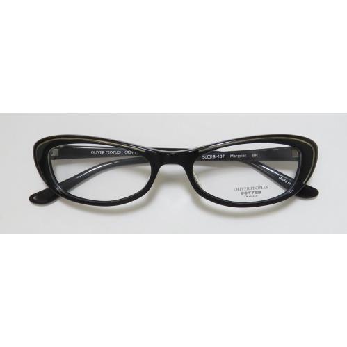 Oliver Peoples Margriet Eyewear Black Cat Eye 50-18-137 Japan Womens