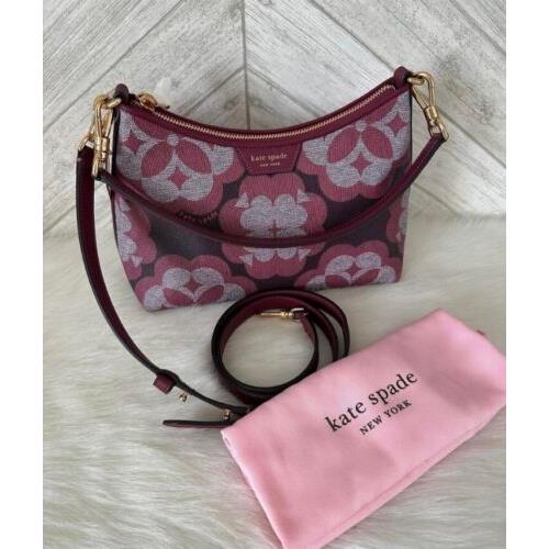 Kate Spade Spade Flower Monogram Reece Small Shoulder Bag Crossbody