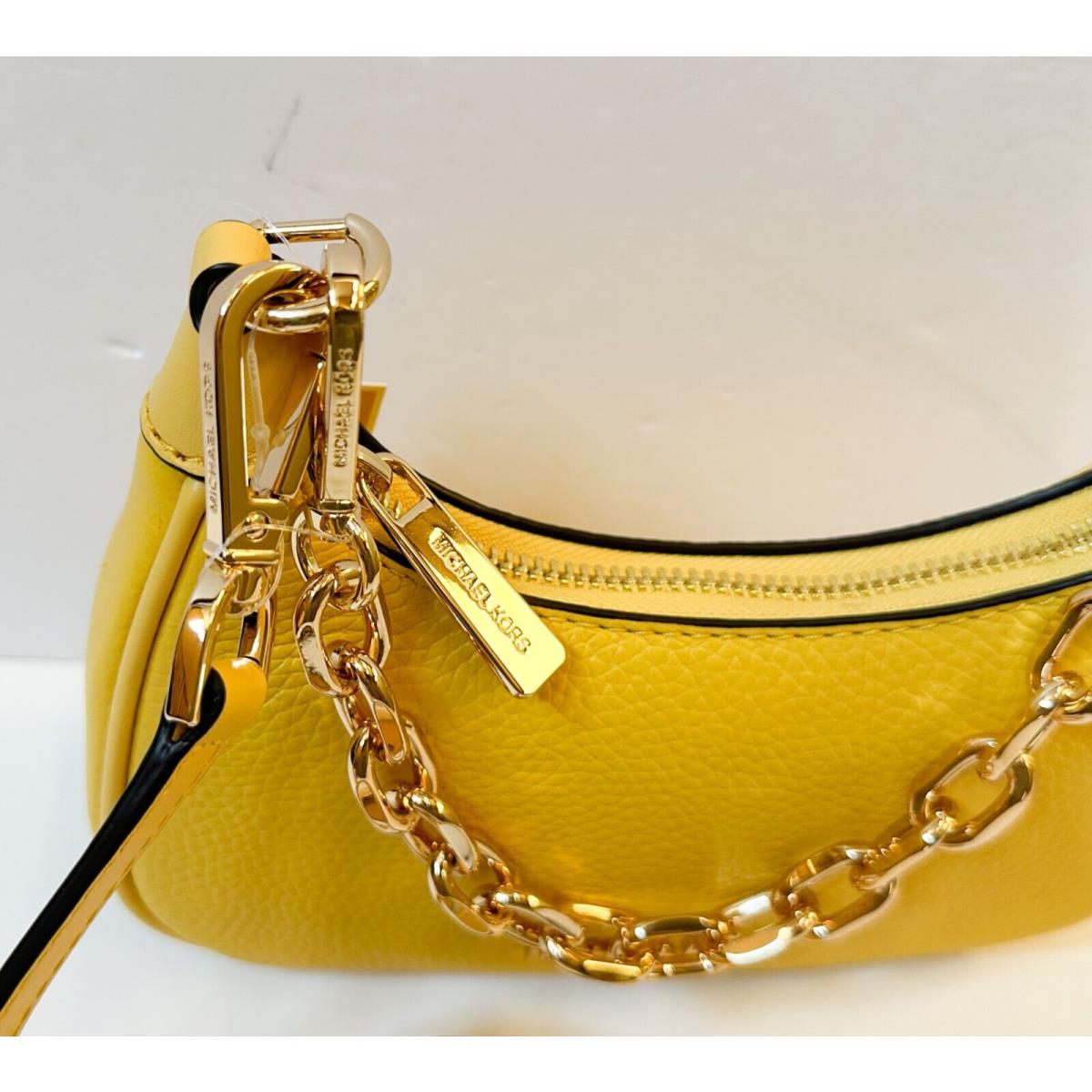 Dillon leather crossbody bag Michael Kors Yellow in Leather  21264087