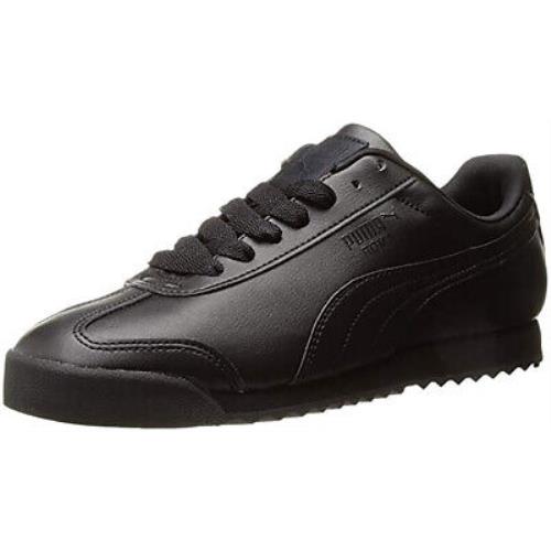 Puma Mens Roma Basic Casual Sneakers 353572-17 Black Size 9.5