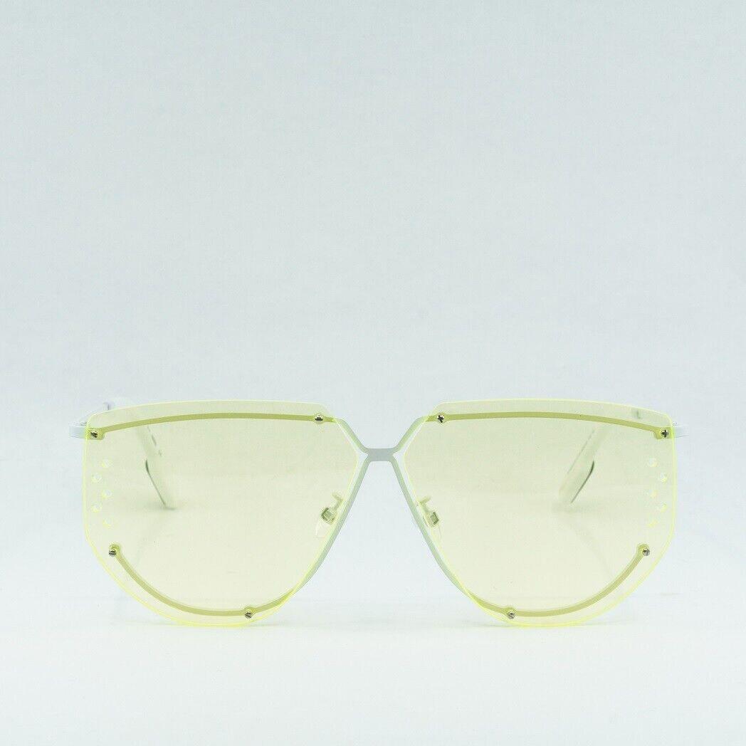 Kenzo KZ40057U/S 21N White/fluorescent Yellow 62-10-145 Sunglasses