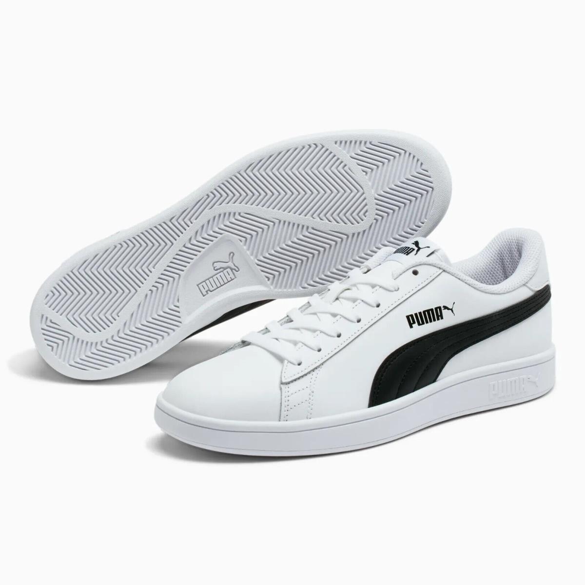 Puma Men`s Smash v2 Sneakers Puma White/puma Black Size:12 M US